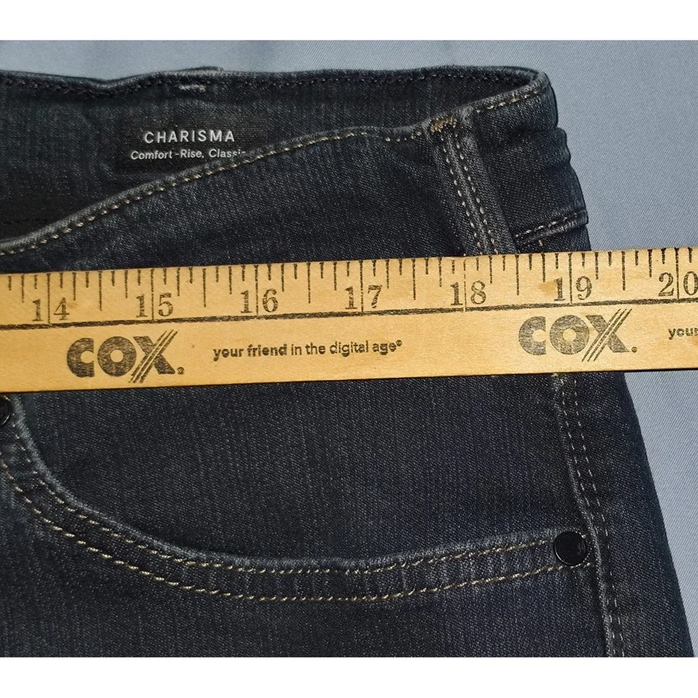 34 Heritage Charisma Jeans Mens 38x32 Blue Dark Wash Comfort Classic Denim Pant